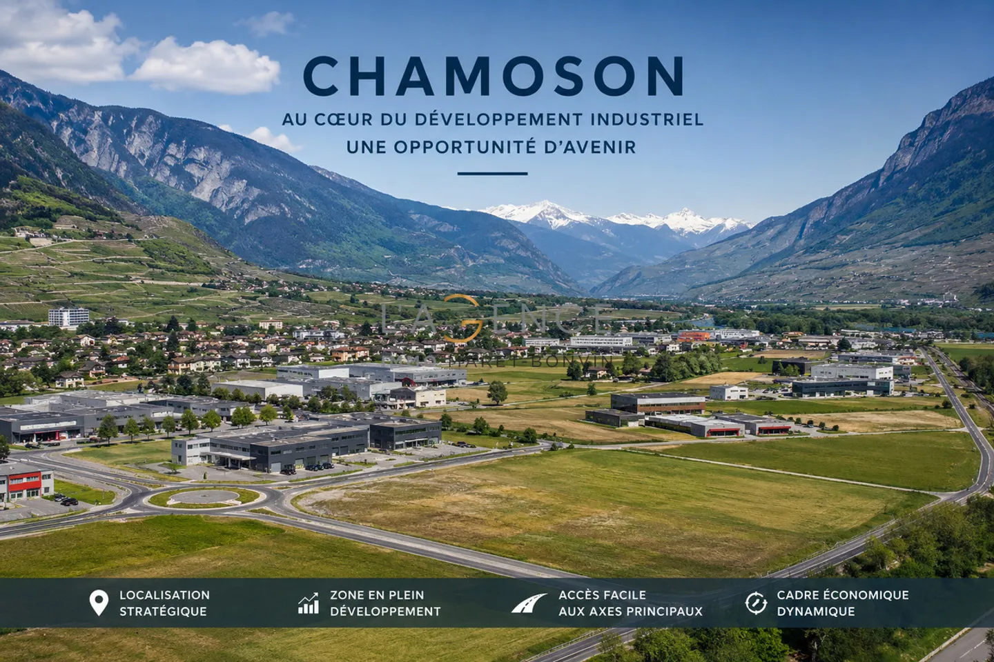 Rare opportunity: 7,597 m² industrial land in Chamoson - Photo 1 of 1