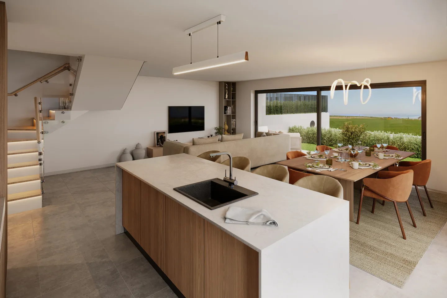 Bella villa a schiera circondata da un magnifico panorama verdeggiante - Foto 1 di 8