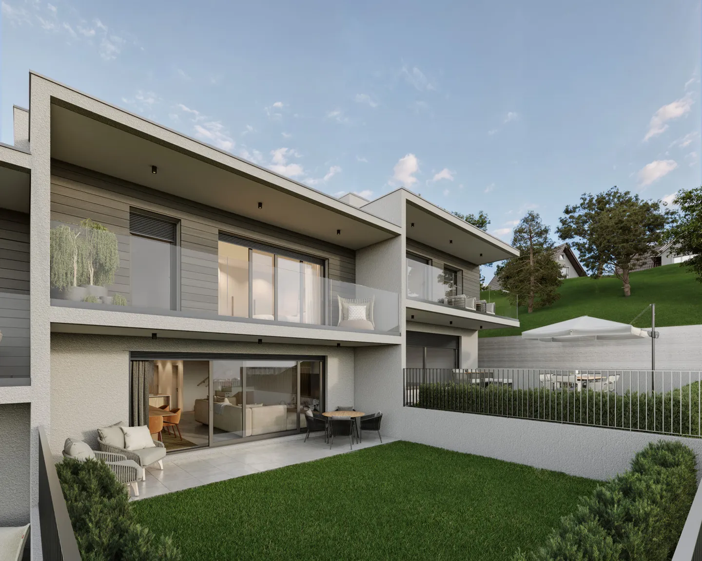 Bella villa a schiera circondata da un magnifico panorama verdeggiante - Foto 6 di 8