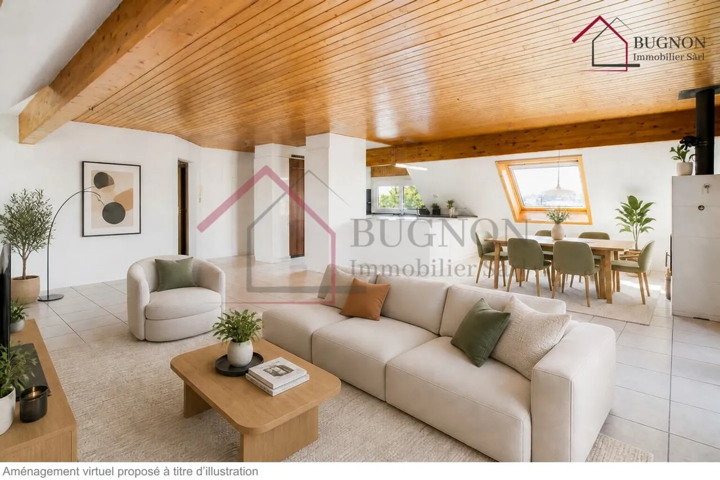 Spacieux 4.5pces avec ascenseur privatif - centre de Romont - Foto 4 von 13