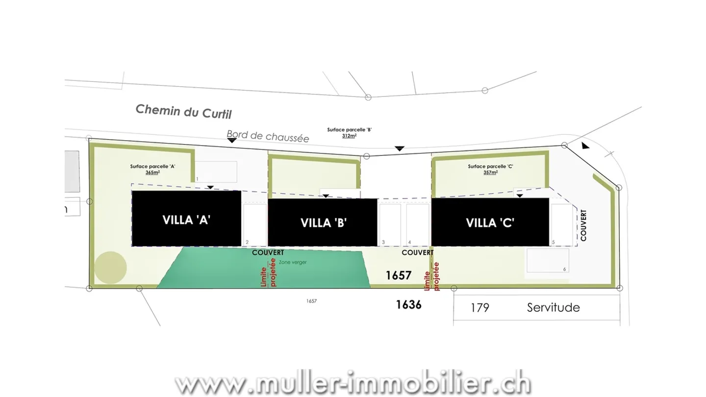 New semi-detached villa with garden in the heights of Payerne - Photo 12 of 13