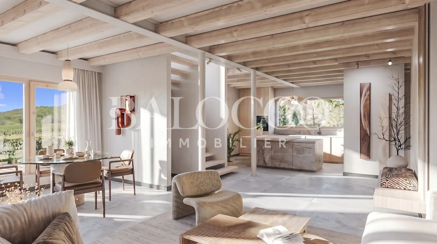 In the heart of the Vaud vineyard, semi-detached villa - Lot 2 - Photo 3 of 4