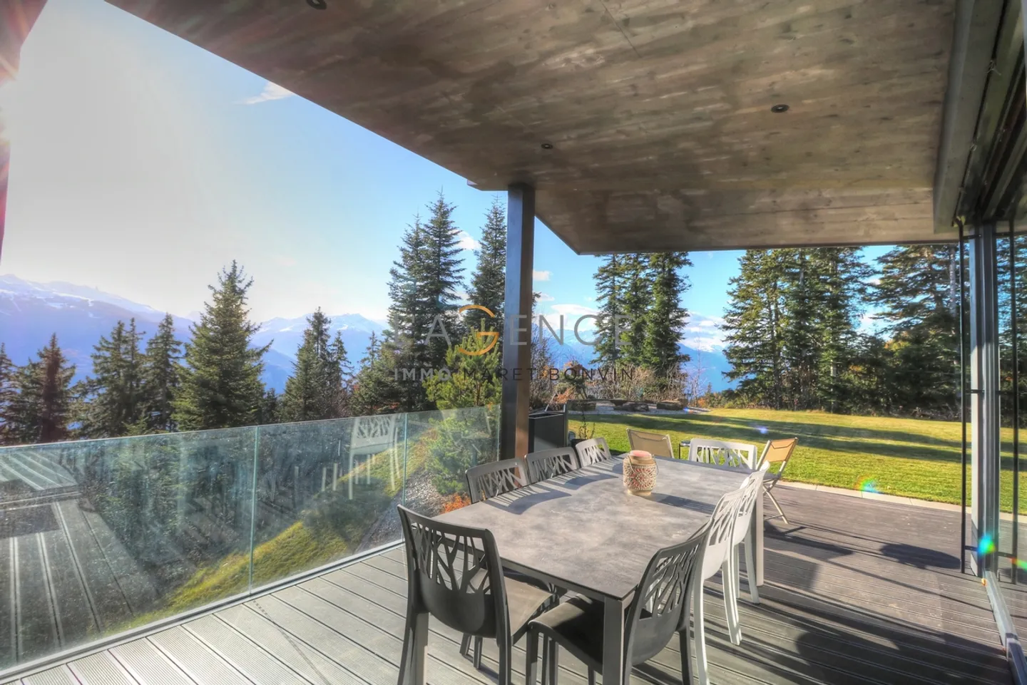 EXCEPTIONAL ARCHITECT DESIGNED CHALET - GRANDIOSE PANORAMA - ANZERE - Photo 1 of 11