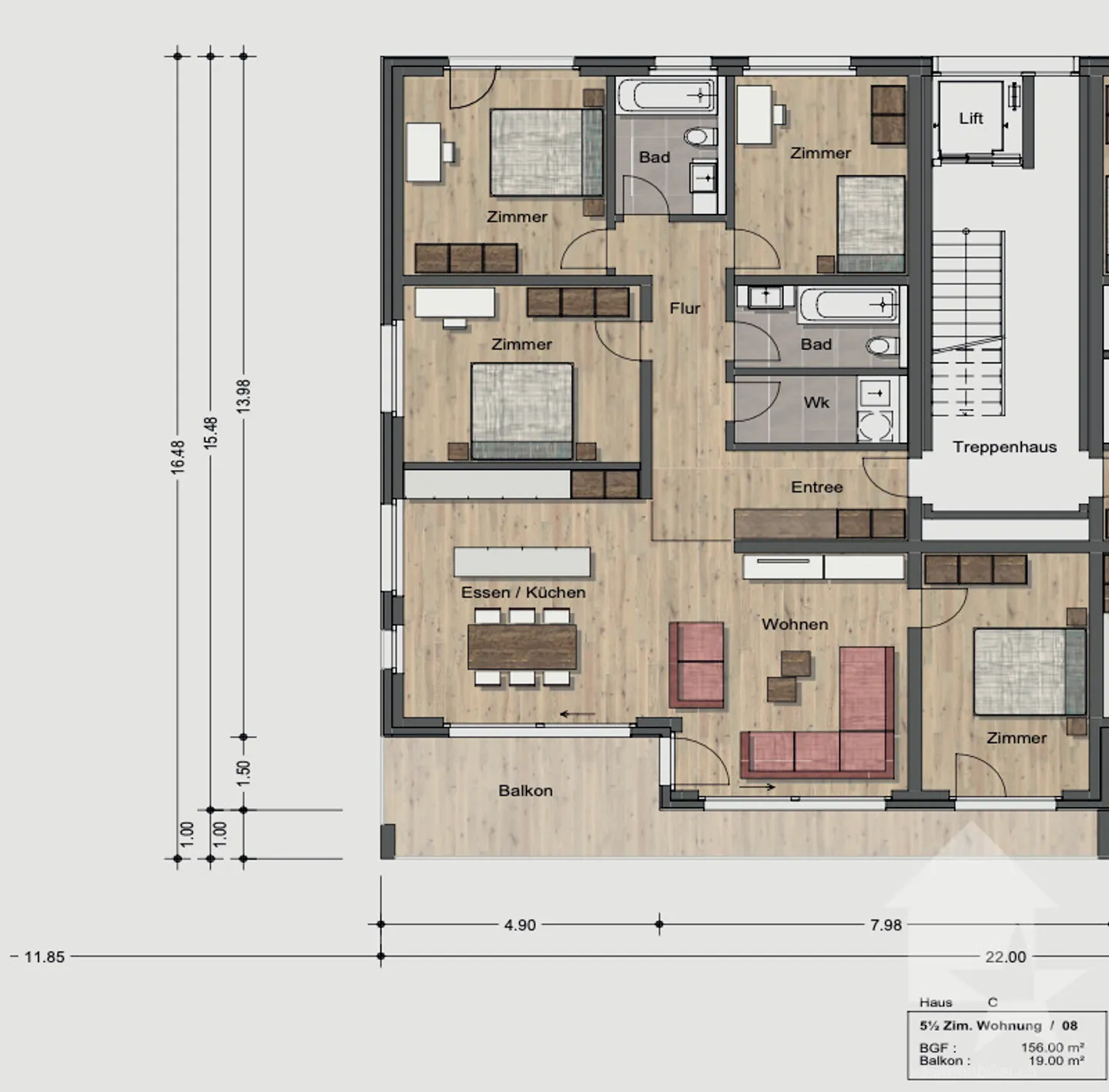 Nouveaux appartements résidentiels de 5,5 pièces - Photo 12 sur 13