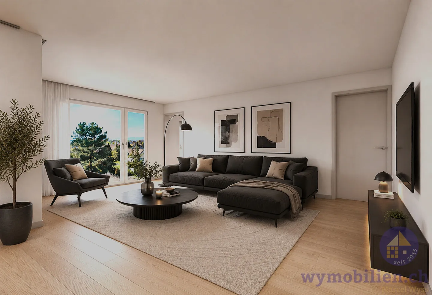 Appartement neuf exclusif de 4,5 pièces dans un quartier résidentiel prisé à Kirchberg - Photo 3 sur 12