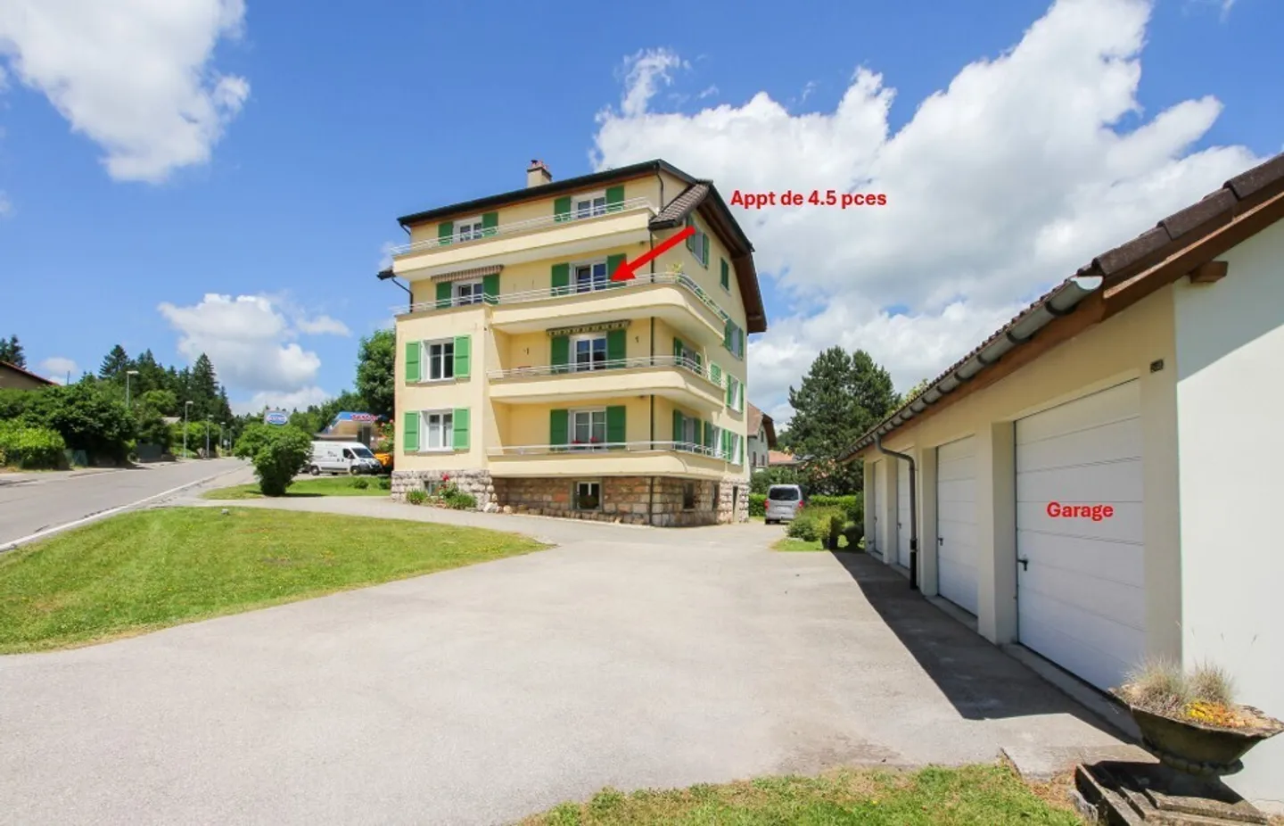 Appt PPE de 4.5 pces de 110 m2 avec balcon et garage - Foto 4 di 13