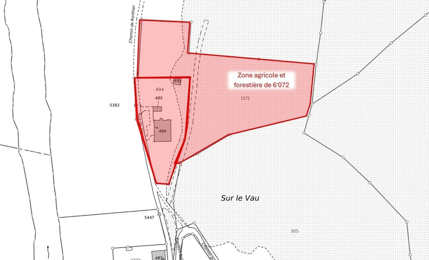 Ancienne ferme sur parcelle de 2'169 m2  + terrain de 6'072 - Foto 6 di 13