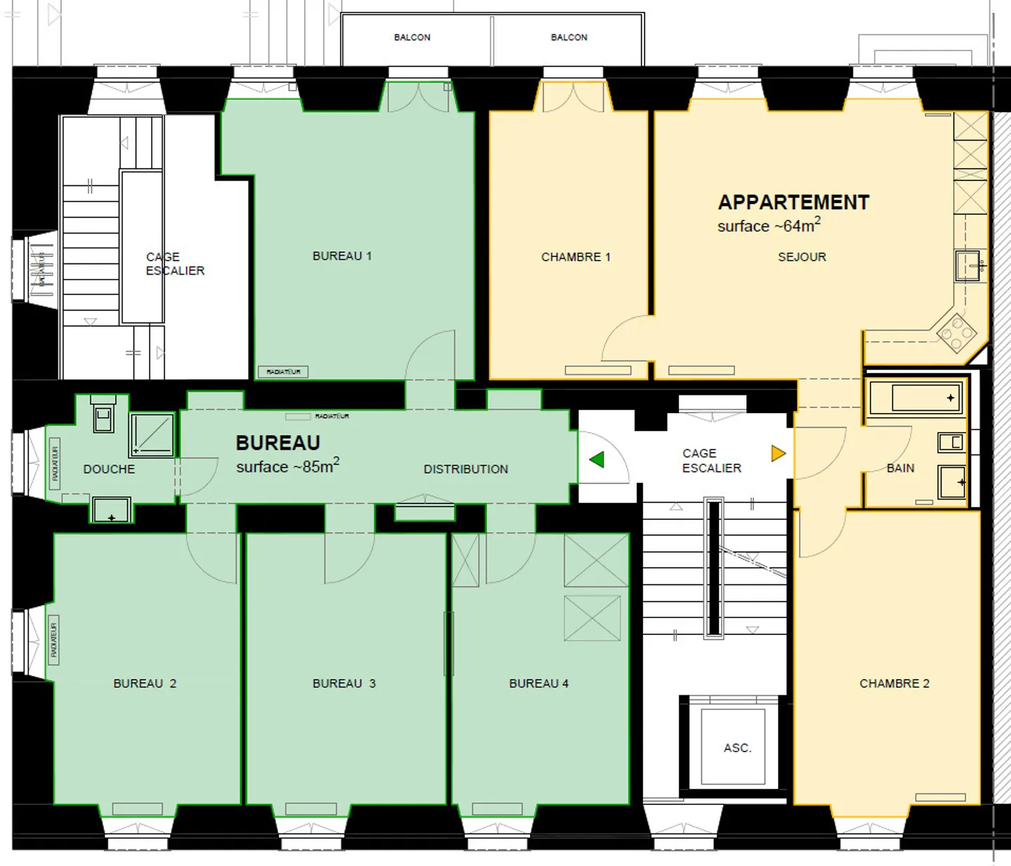 Appartamento di 3,5 locali con balcone e ascensore - Foto 7 di 9