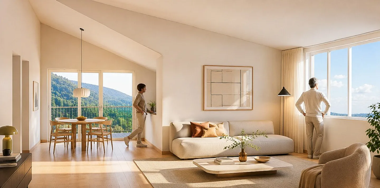 Neue 2.5-Zimmer-Eigentumswohnung Leben in der Sonne, über dem Nebel - Foto 3 von 13