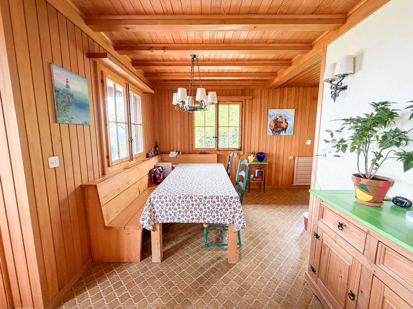 Chalet mit herrlichem Blick auf die Ebene und die Alpen - Foto 6 von 13