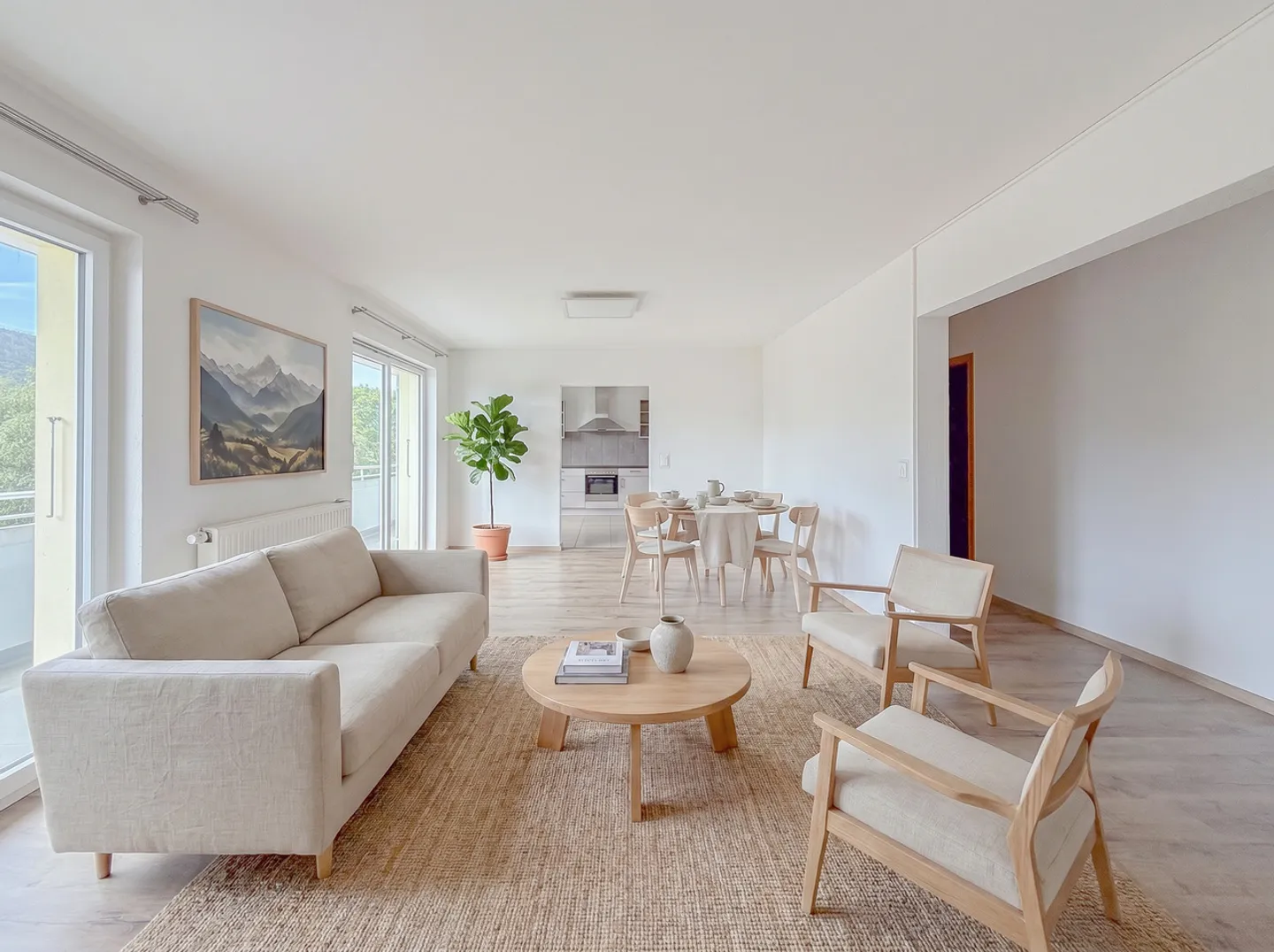 Spazioso appartamento PPE di 6,5 locali con balcone e vista sulle Alpi - Foto 5 di 13