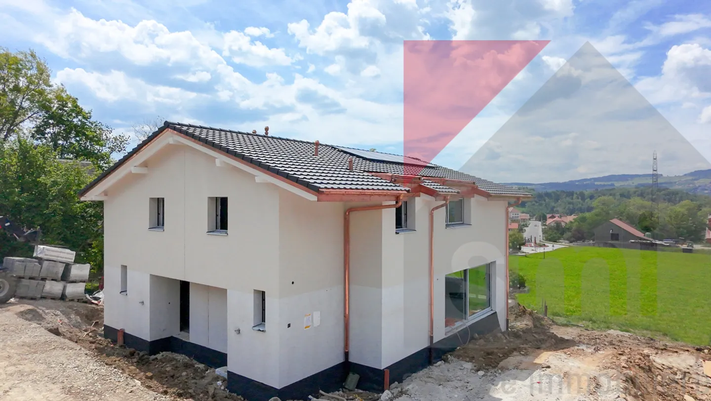Eine neue 5,5-Zimmer-Villa in Corbières am Rande von landwirtschaftlichem Gebiet, mit Blick auf den See - Foto 6 von 9