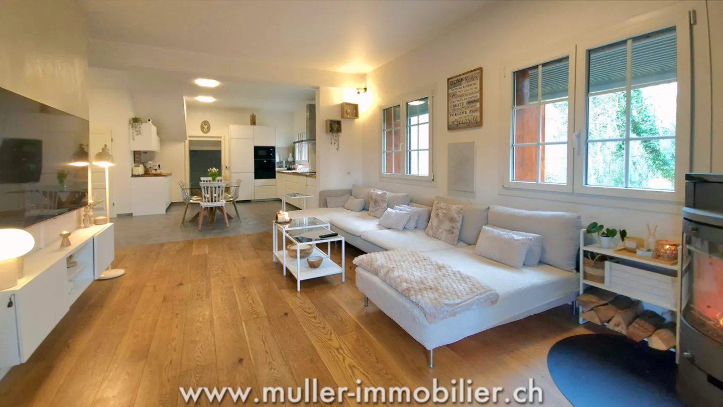 Appartement rénové avec jardin dans un ancien moulin, à Carrouge VD - Photo 4 sur 13