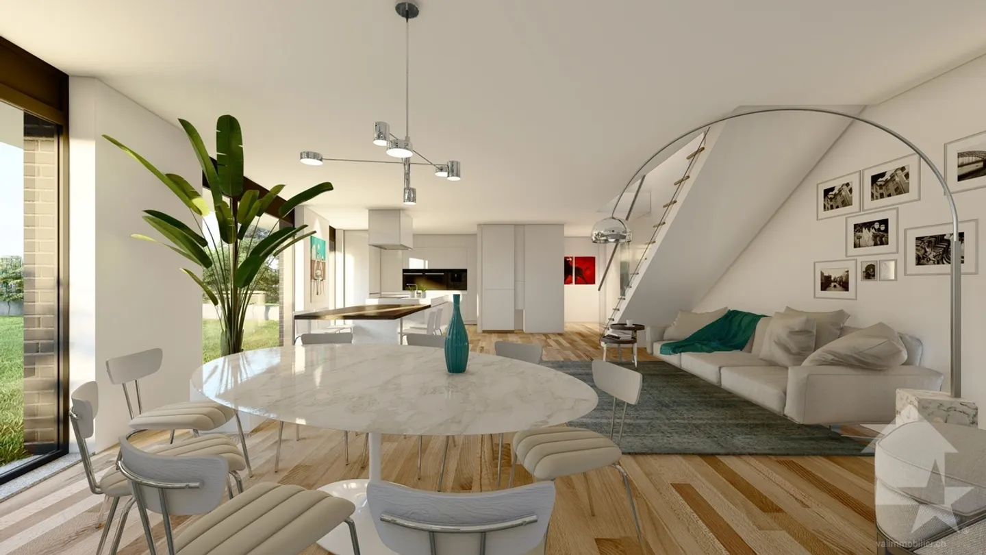 Magnificent 3.5 rooms in the city center of Sion - Photo 1 of 13
