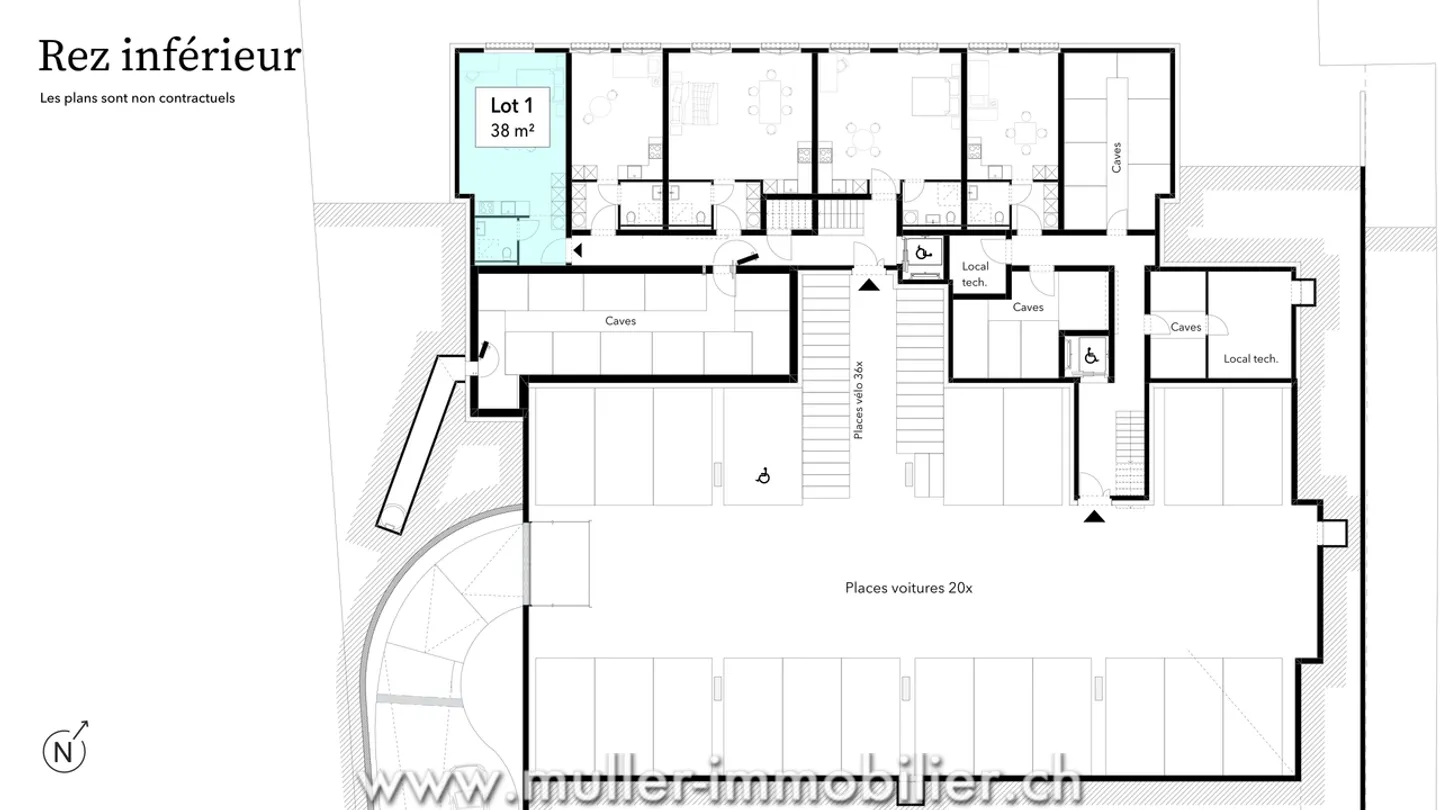 New 38 m² studio, nature and serenity in Siviriez - Photo 2 of 13