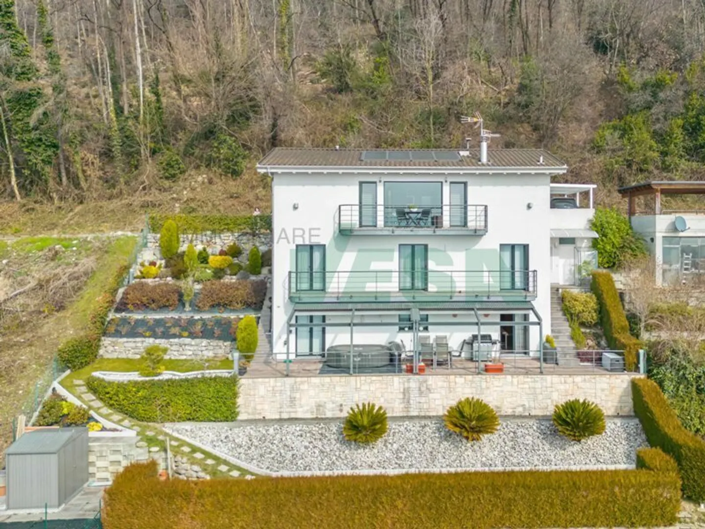 Moderna e luminosa villa mono-bifamiliare con splendida vista aperta - Foto 5 von 13