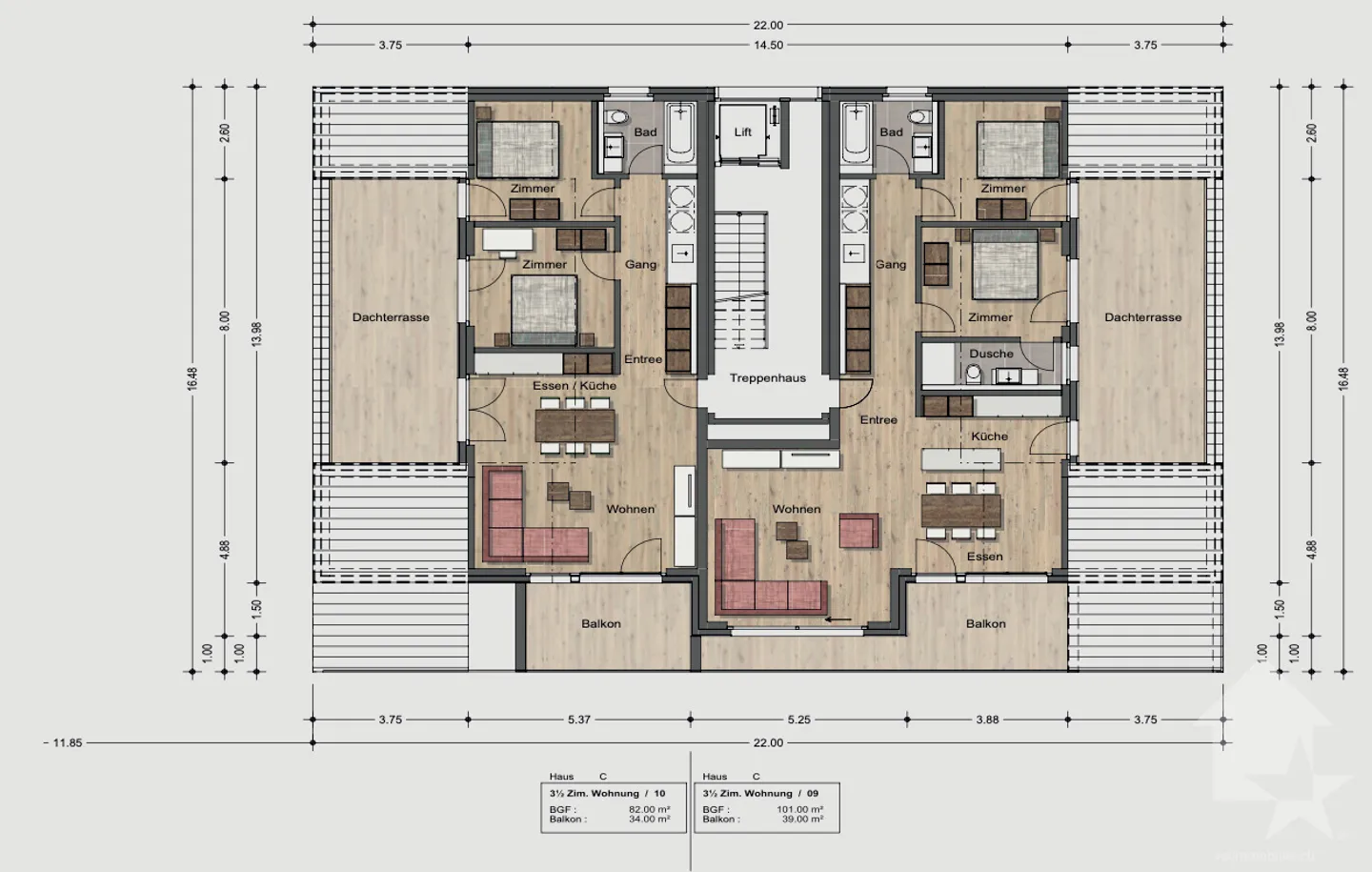 Nouveaux appartements résidentiels de 3,5 pièces - Photo 12 sur 13