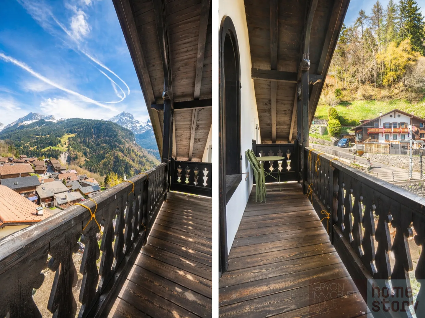 Appartamento sotto i tetti a Gryon con balcone e vista alpina - Foto 3 di 13
