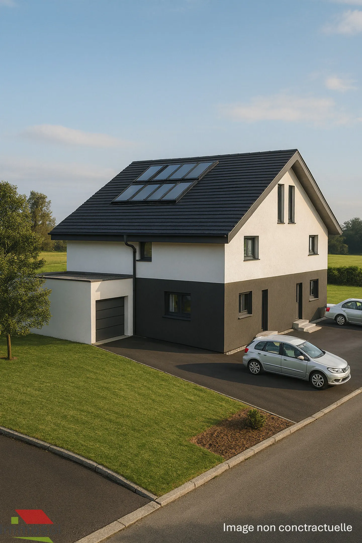 Twin House on Plan - 5.5 Rooms - Basement - Garden - Garage - Photo 2 of 8