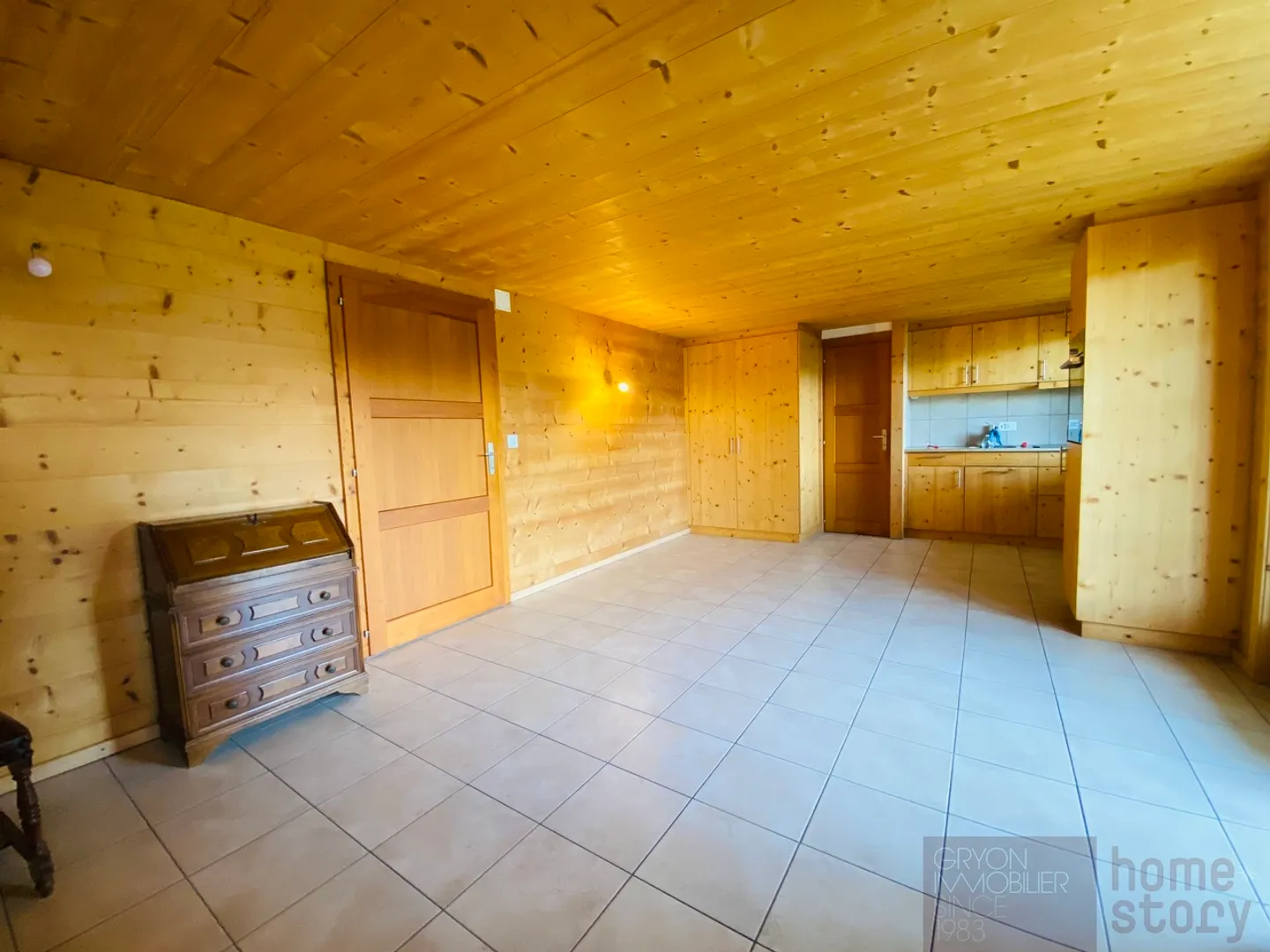 Ganzjährig zu vermieten in Posses sur Bex, schöne 2-Zimmer-Wohnung im Erdgeschoss - Foto 2 von 9