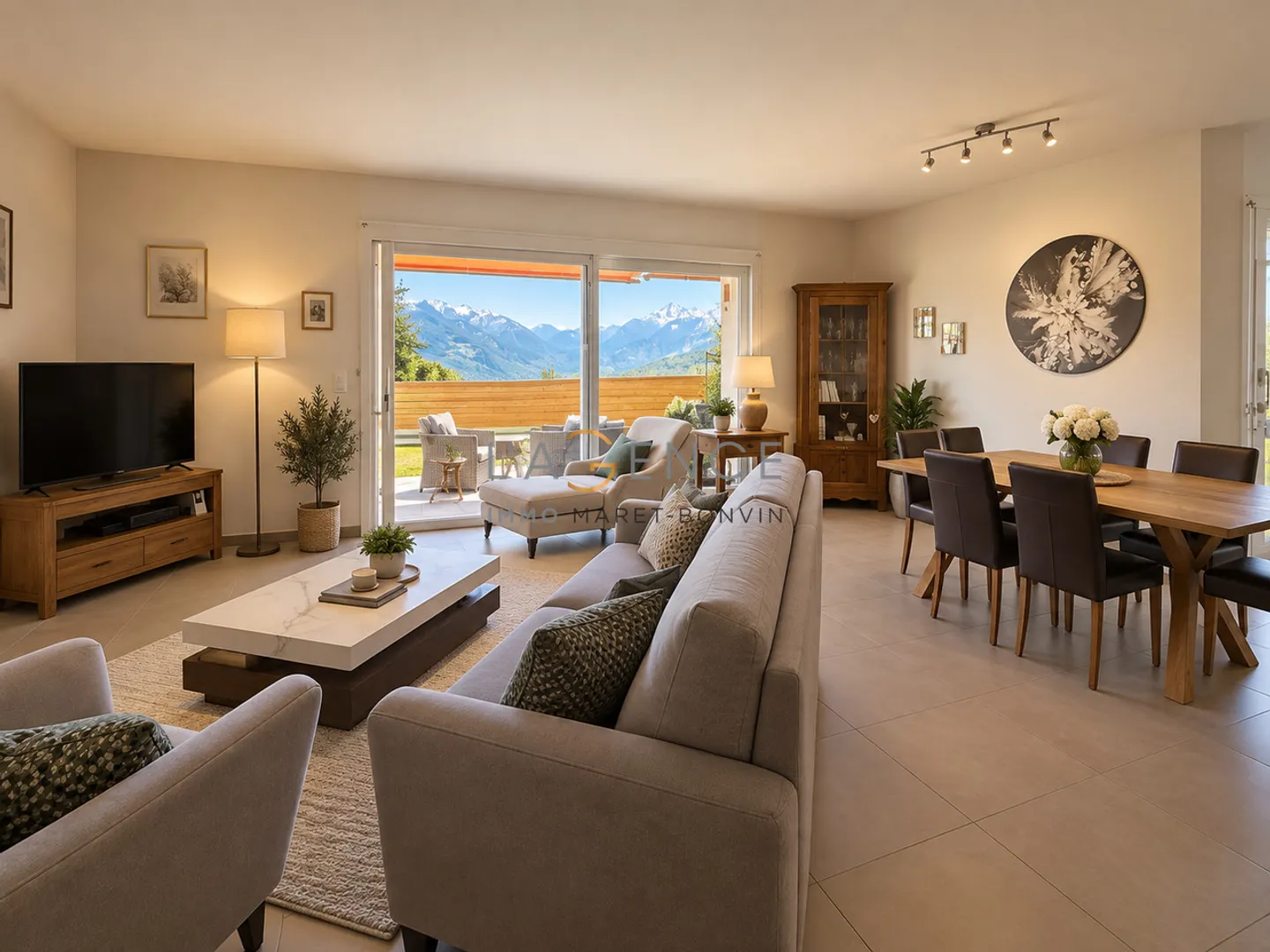 Arbaz - A generous garden-level apartment facing the Valais Alps - Photo 2 of 7