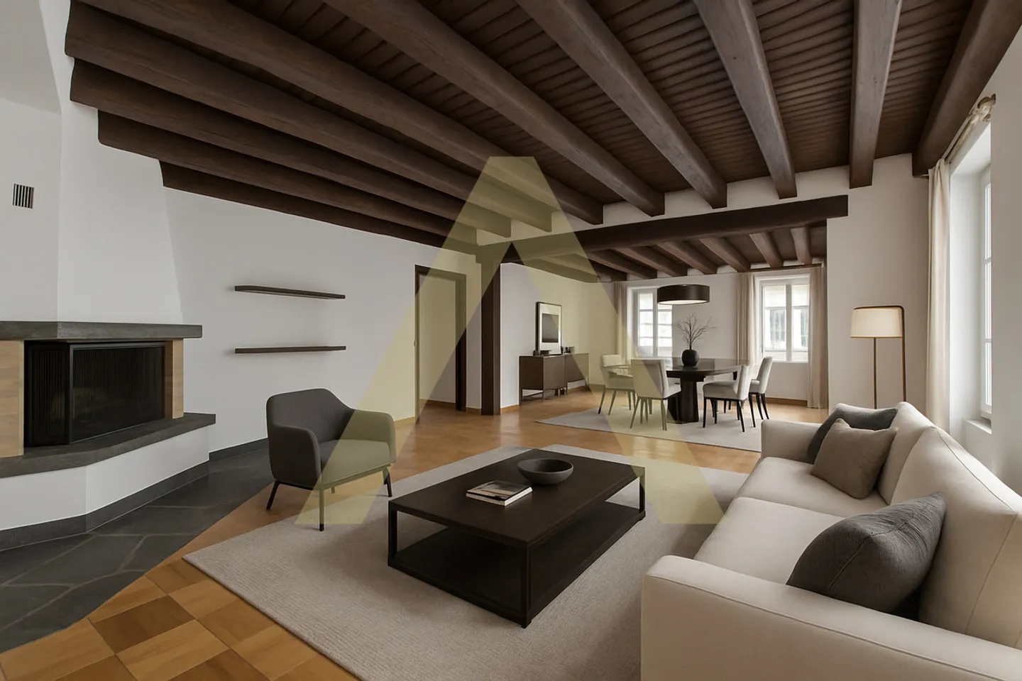 Duplex with a lot of character in the old town of Sion - Photo 3 of 10