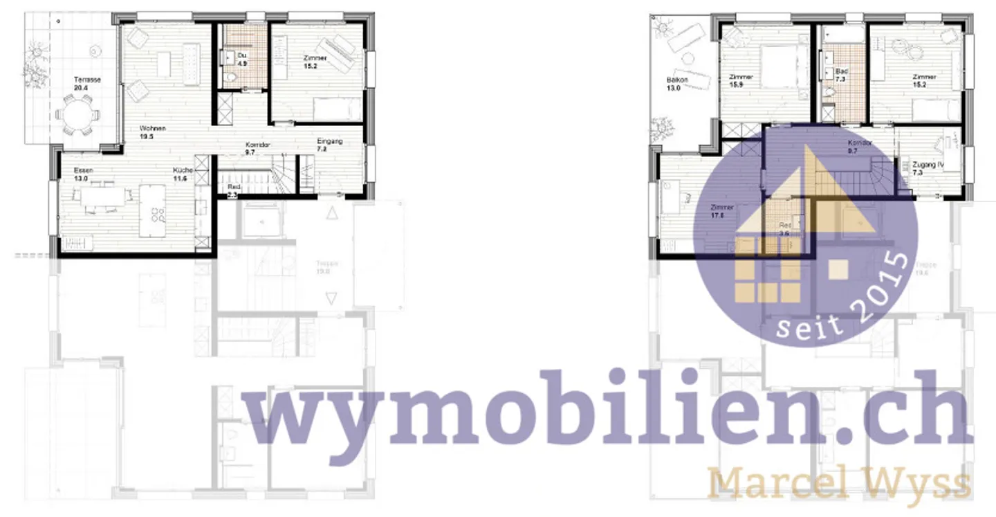 New Building Kirchberg: 6 Room Maisonette with 226m2 of Usable Space - Photo 8 of 12