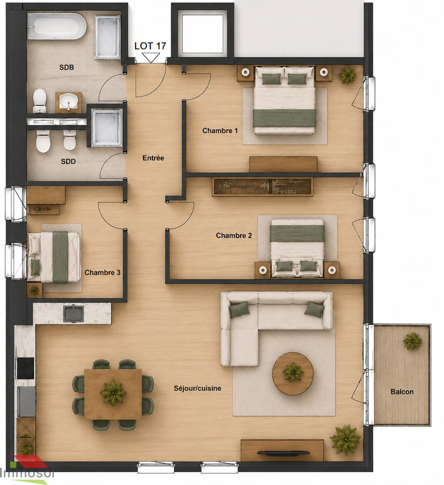 Ollon - New 4.5 Room Apartment with Balcony - Photo 9 of 13