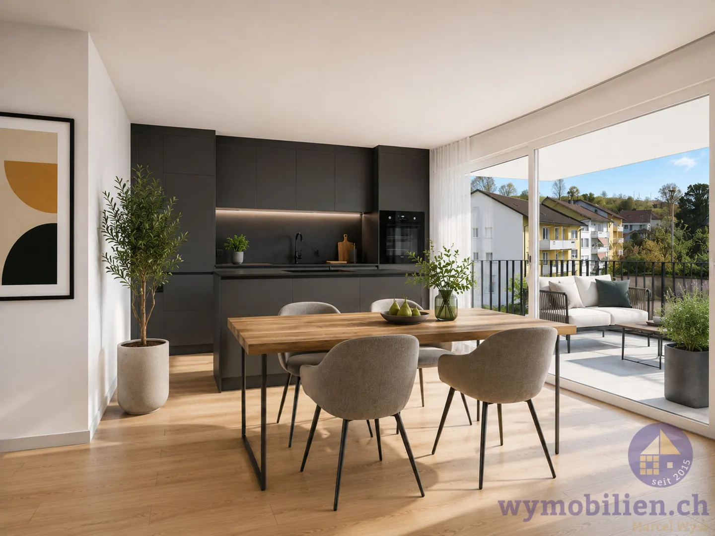 4.5-Zimmer-Neubauwohnung mit Weitblick in Kirchberg - Foto 8 di 13