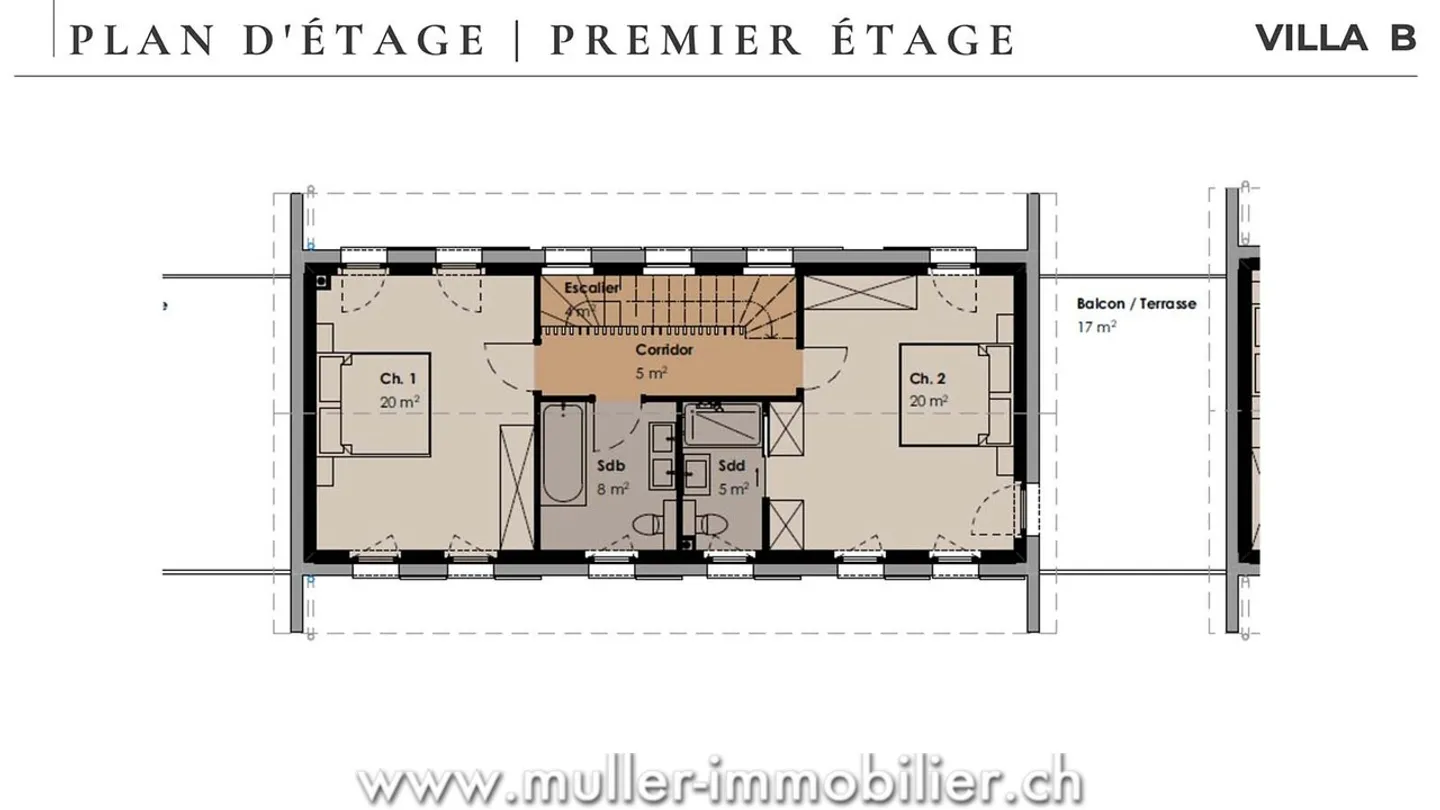 Villa neuve mitoyenne à 5 minutes de Payerne - Photo 9 sur 13