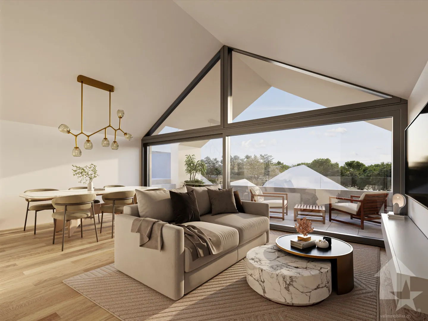 3.5-room apartment with garden in modern and minimalist architecture - Photo 5 of 13