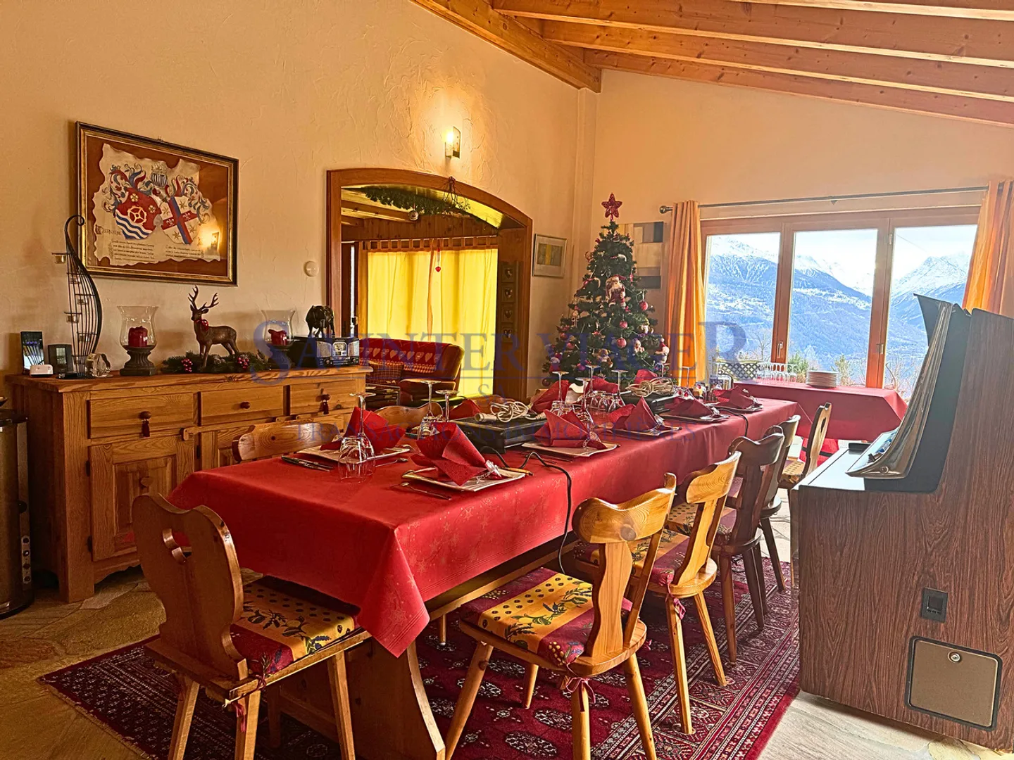 Savièse, Chalet rustico con una vista magnifica - Viager occupato - Foto 3 di 13