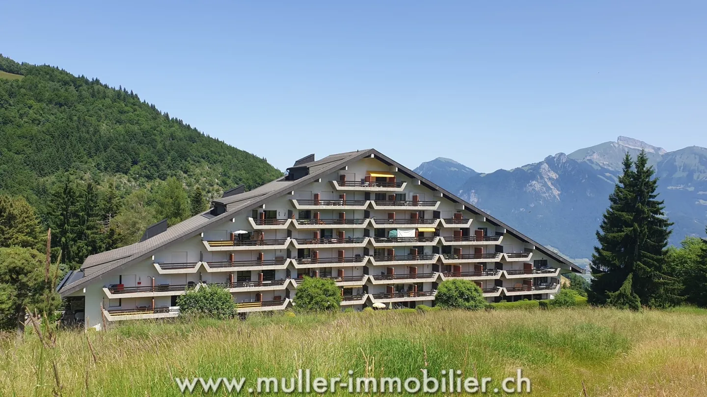 Schöne 2,5-Zimmer-Wohnung, nach Süden ausgerichtet, im 1. Stock in Torgon - Foto 2 von 13