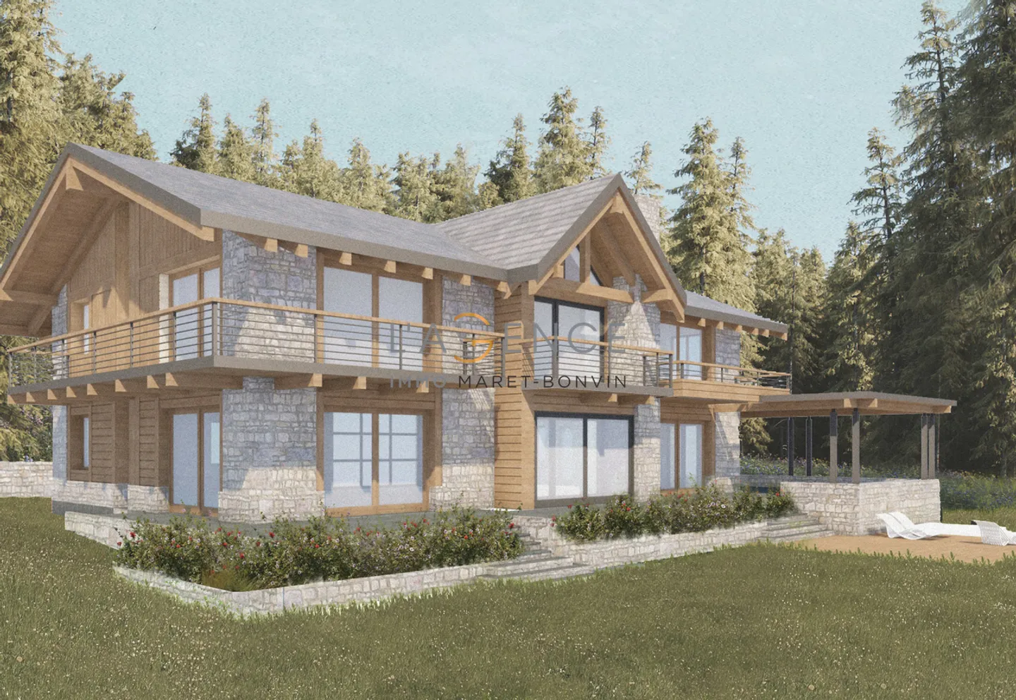 Ein außergewöhnliches Projekt in Crans-Montana - Luxus-Chalet zur Personalisierung - Foto 1 von 11