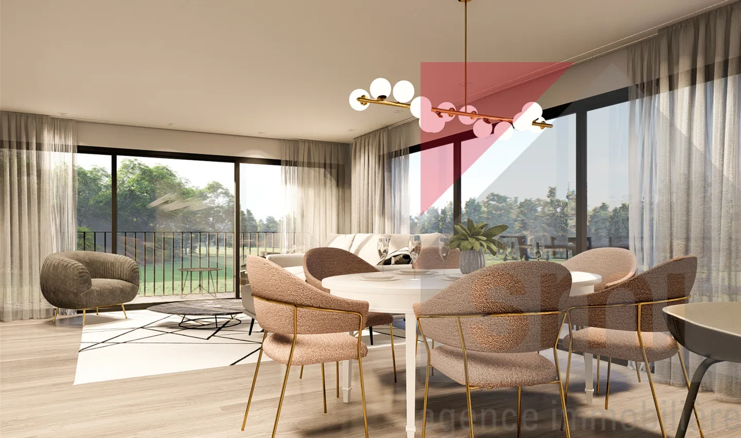 Eine neue 5,5-Zimmer-Villa in Corbières am Rande von landwirtschaftlichem Gebiet, mit Blick auf den See - Foto 3 von 9