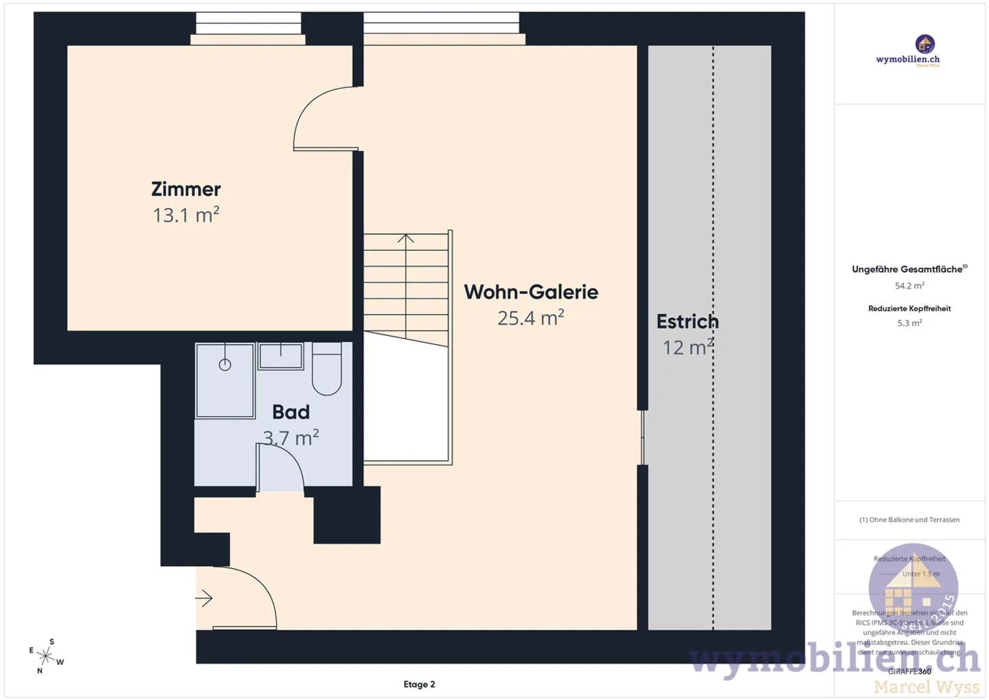 Maisonette attraente di 4,5 stanze a Oberönz - Foto 13 di 13