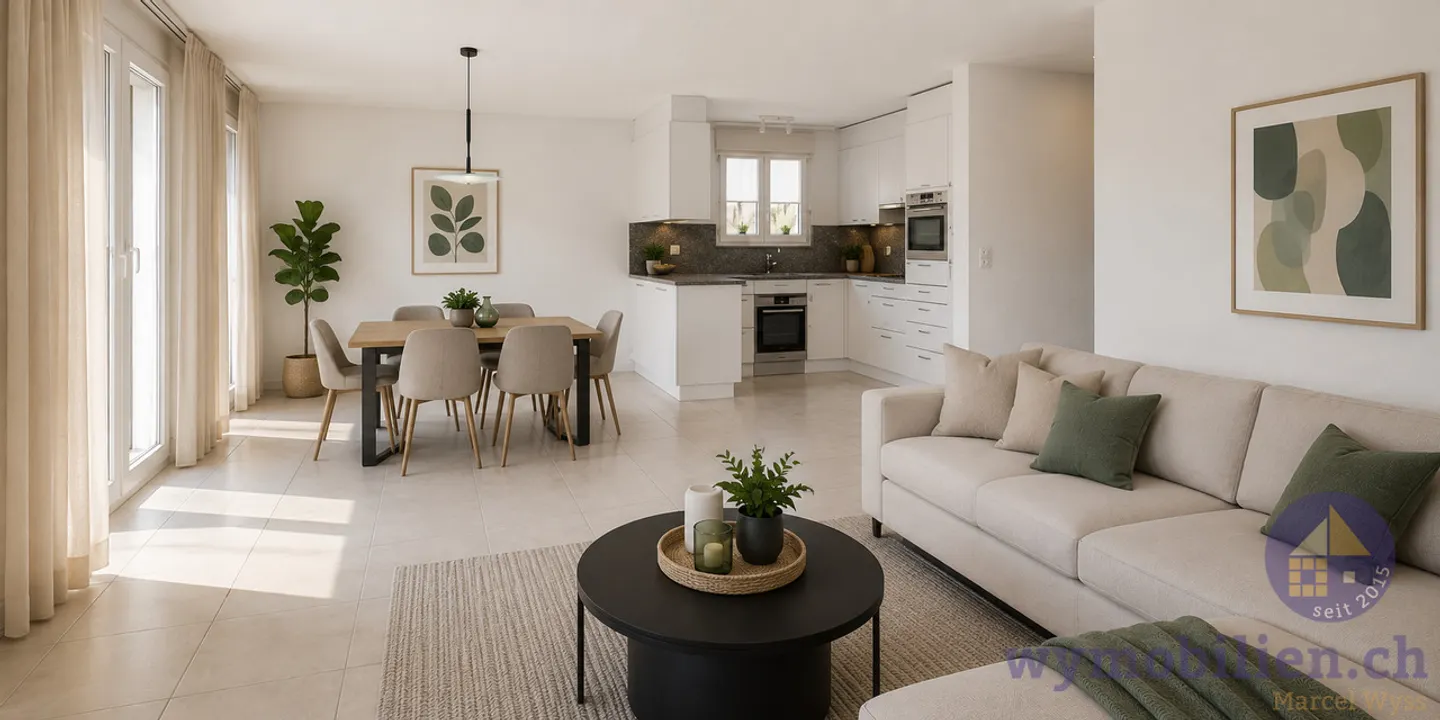 3.5-Zimmer-Wohnung mit viel Platz, Lift und Balkon in Koppigen - Photo 1 of 12