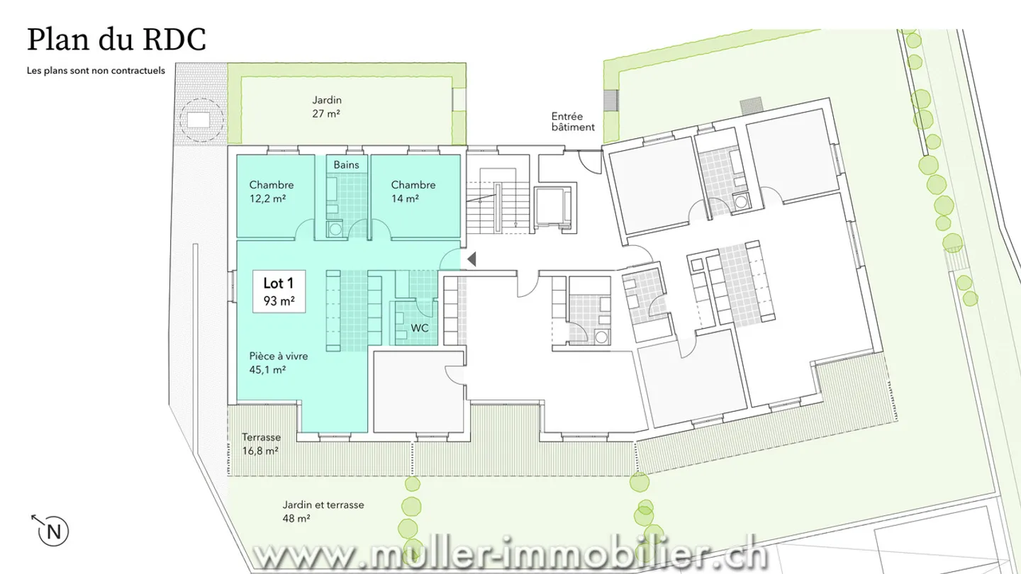 Charmant 3 pièces avec deux jardins : construction en cours ! - Photo 4 sur 13