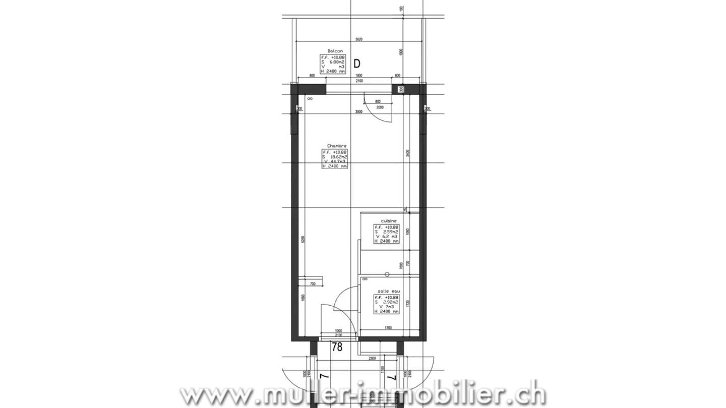 Schönes Studio in Torgon nach Süden ausgerichtet - Foto 12 von 13