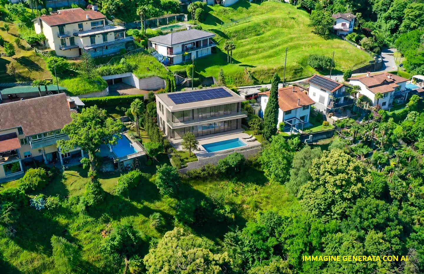 Terreno edificabile in posizione privilegiata con vista lago - Foto 5 di 9