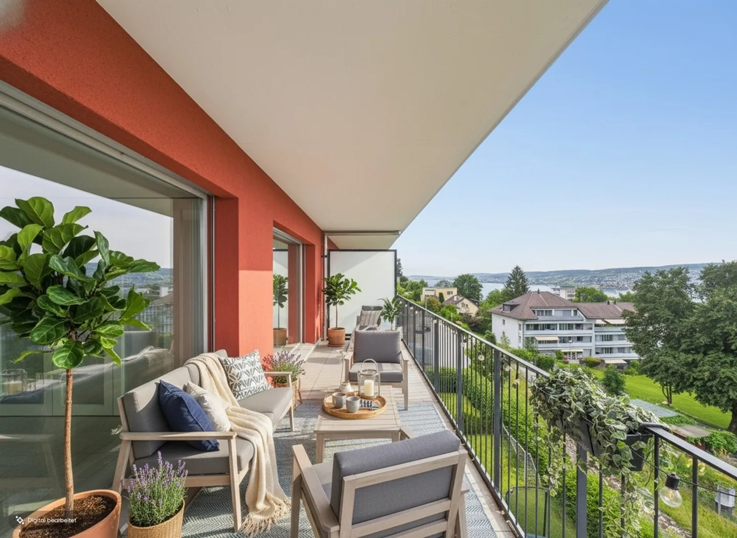 Living with a View: Bright Apartment with Two Balconies in Horgen - Photo 1 of 11