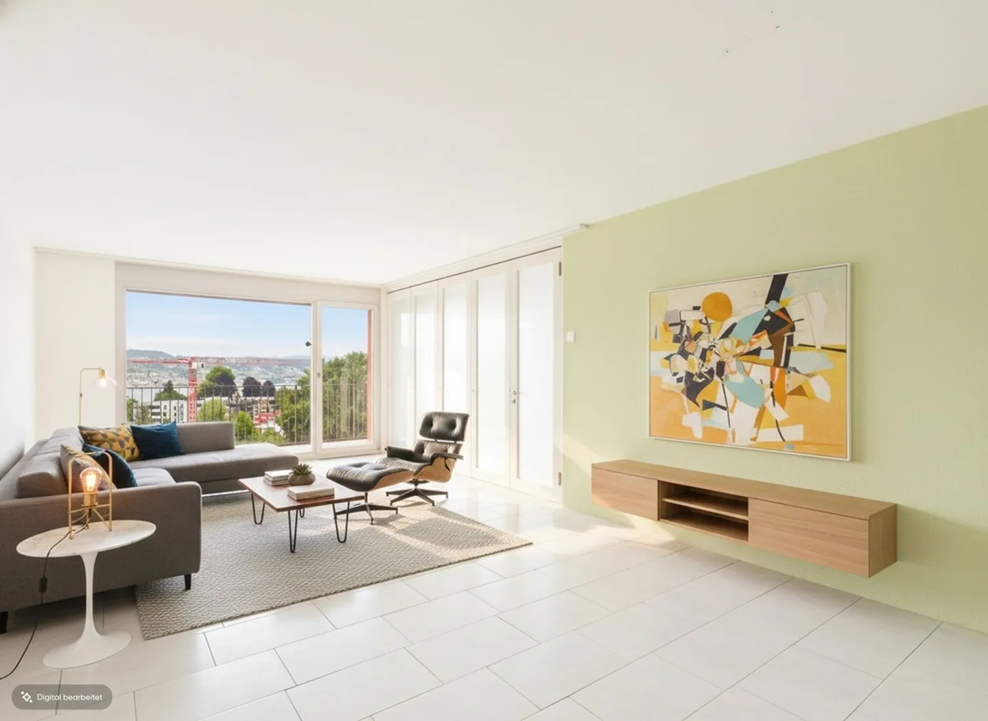 Living with a View: Bright Apartment with Two Balconies in Horgen - Photo 2 of 11