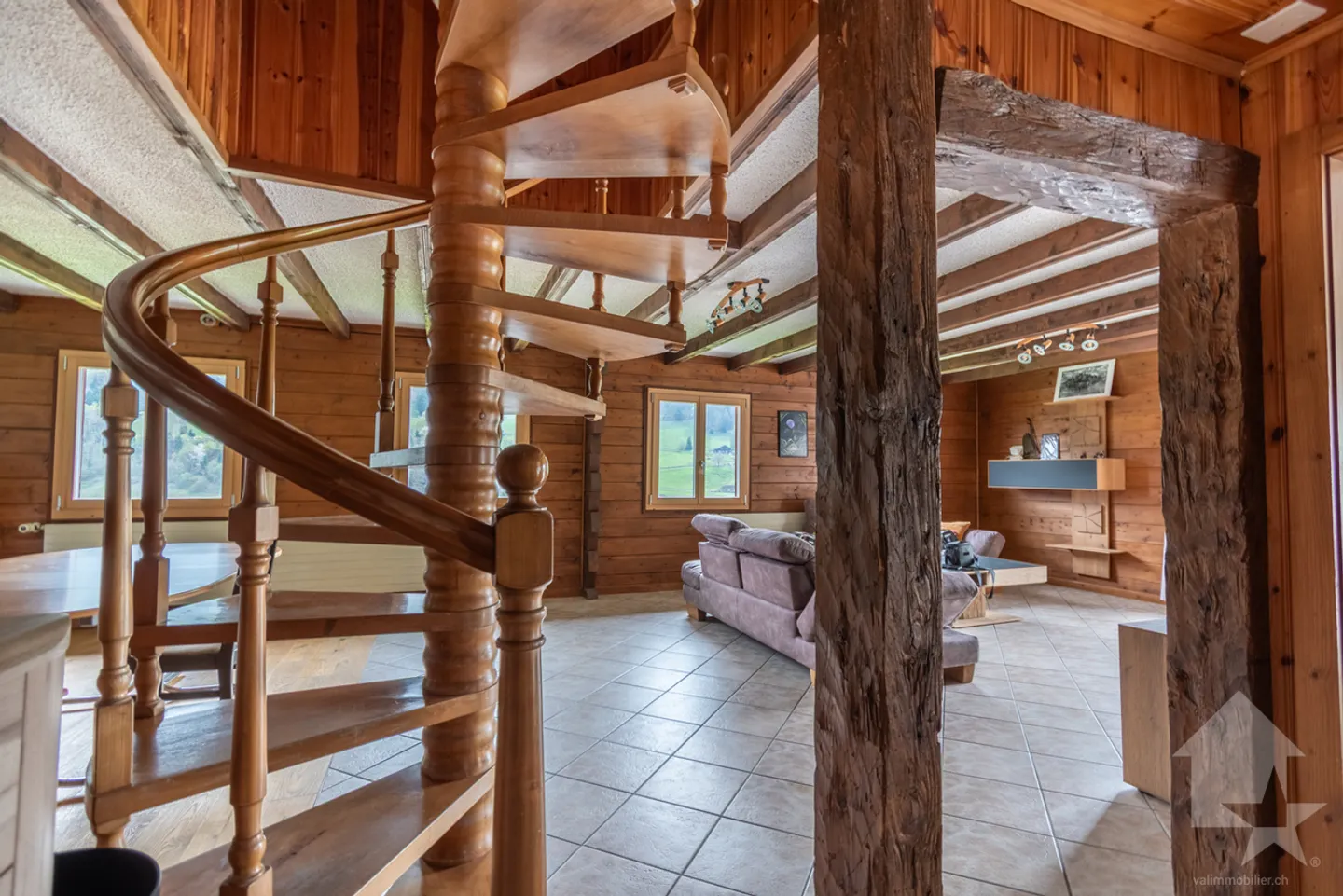 Troistorrents, chalet individuel de 6.5 pièces avec vue - Photo 6 sur 13