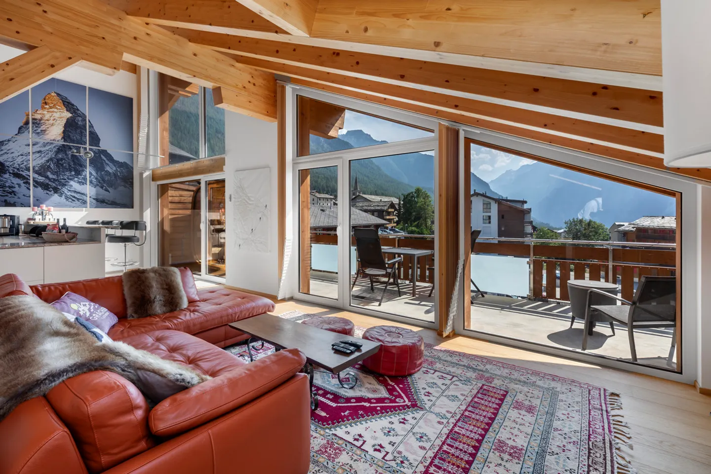 5.5 Zimmer Dachwohnung an grandioser Lage in Grächen - Photo 1 sur 13