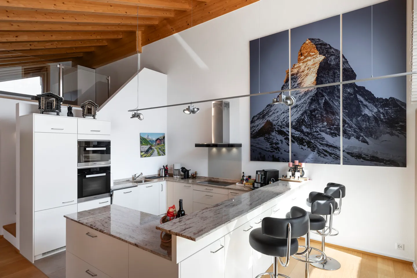 5.5 Zimmer Dachwohnung an grandioser Lage in Grächen - Photo 3 sur 13