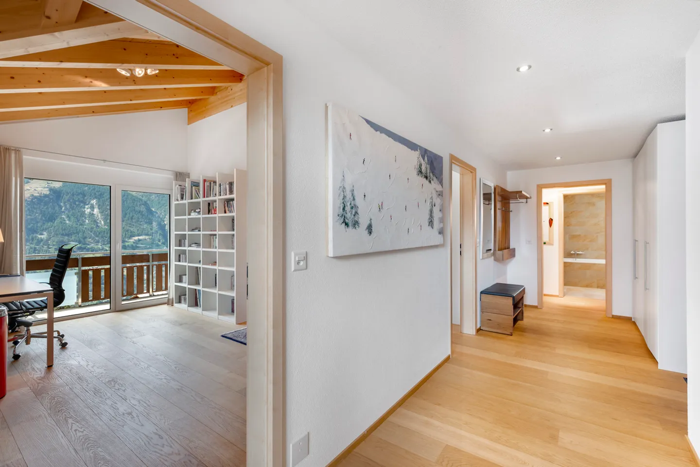 5.5 Zimmer Dachwohnung an grandioser Lage in Grächen - Photo 6 sur 13