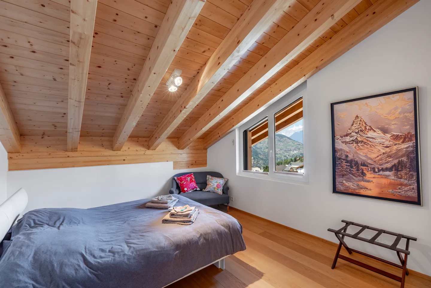 5.5 Zimmer Dachwohnung an grandioser Lage in Grächen - Photo 11 sur 13