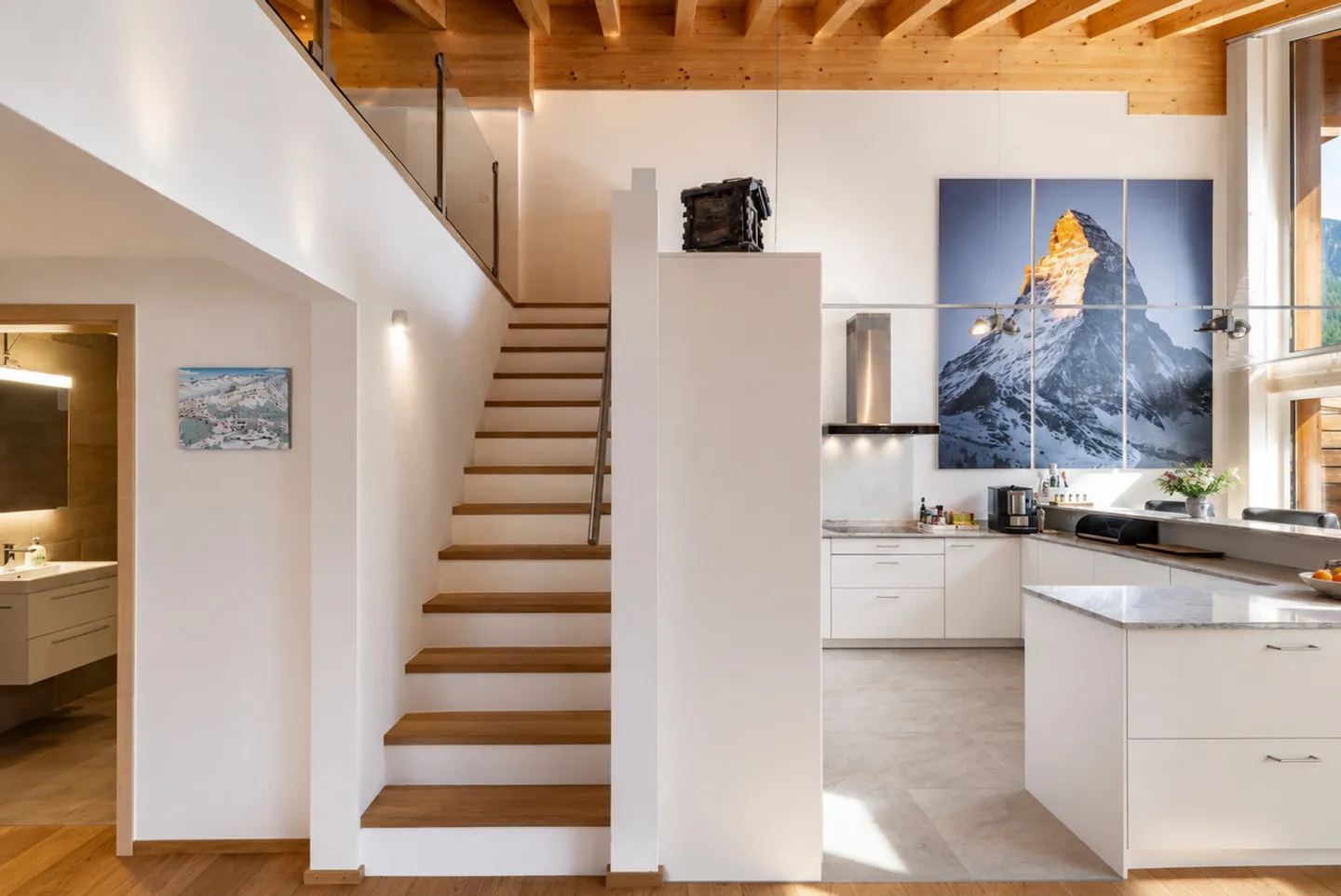 Appartement sous les combles de 5,5 pièces dans un emplacement grandiose à Grächen - Photo 13 sur 13