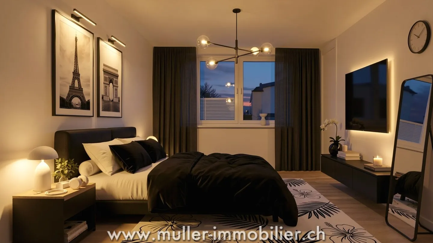 Entdecken Sie diese charmante 3,5-Zimmer-Wohnung, die sich im 2. Stock eines schönen Gebäudes befindet! - Foto 4 von 13