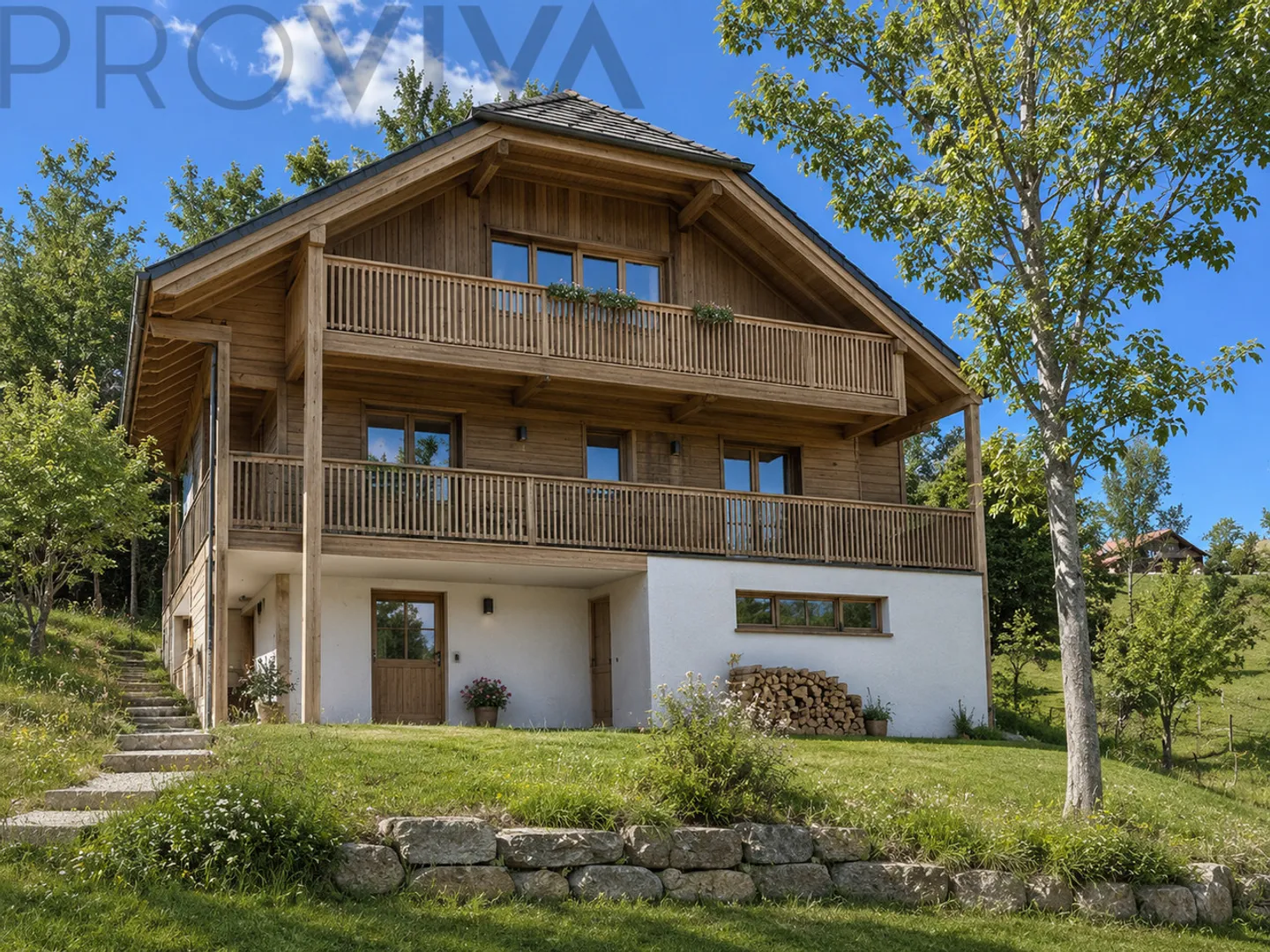 Modern Single-Family Home in the Countryside - New Construction Project in Rüschegg - Photo 1 of 4